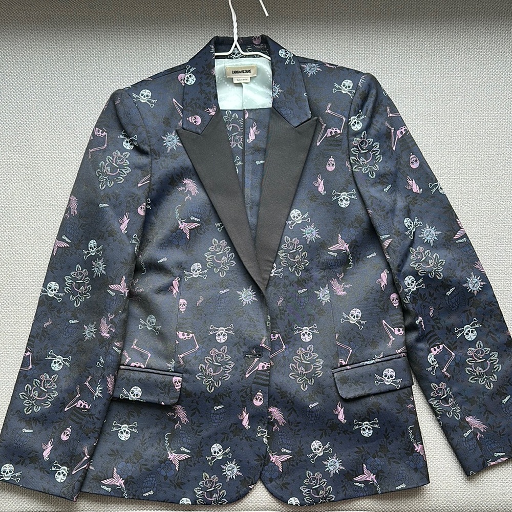 Zadig & Voltaire Skulls Suit (Blazer + Pants) | Size 38 | Gently Used